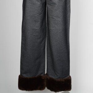 D&G Faux Fur Cuff Jeans